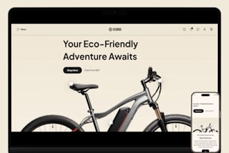 build electric scooter shopify bicycle electrical bike store ecommerce website