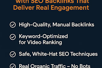 do SEO backlinks for your rumble channel to gain more real engagement