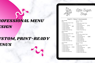 create food menu items