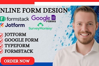build custom jotform, typeform, google form, surveys, formstack docusign