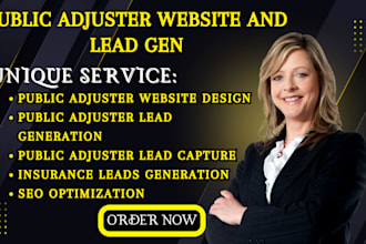 public adjuster insurance claim lead generation insurance website insurance lead