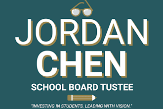 create a modern and appealing campaign yard sign