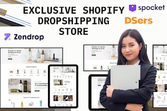 build shopify dropshipping zendrop spocket dser printify auto ds dropshipman