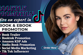 viral rank tik tok video ads, booktok book promotion, book trailer, promo video