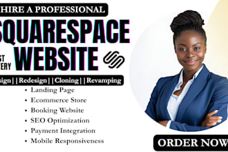build squarespace website, squarespace design, website development squarespace