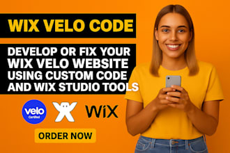 develop or fix your wix velo website using custom code and wix studio tools