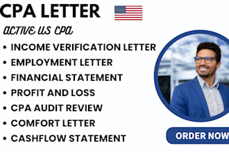 prepare financial statements, audits, projections, and CPA letters