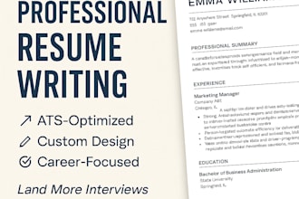 write a professional job winning resume