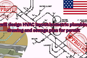 design hvac layout plumbing isometric drainage permit drawing