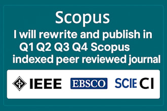 rewrite and publish in q1 q2 q3 q4 scopus indexed peer reviewed journal