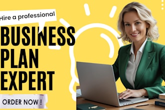 develop investor ready business plan, pitch deck, and financial plan