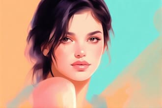 make a stunning digital oil painting portrait