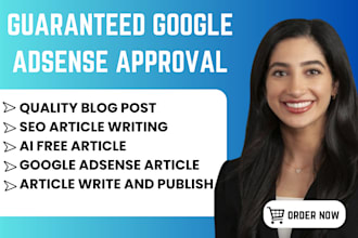 write 30 SEO friendly articles for quick google adsense approval