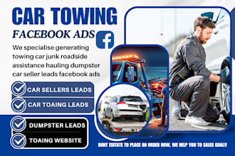 generate towing car junk roadside assistance hauling dumpster car seller leads
