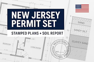 provide stamped geotechnical and architectural reports for nj city permits