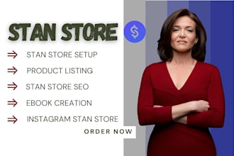 create profitable stan store etsy shop setup with SEO optimization and marketing