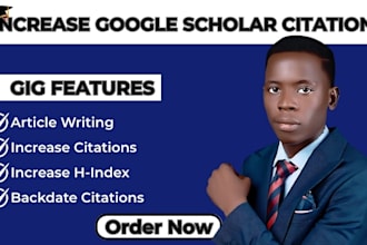 increase citations and h index on google scholar peer review journal