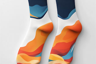 make a unique socks design for your brand