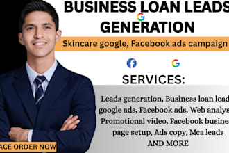 business loan leads mortgage loan google ads mca leads business loan video ads