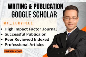 write and publish article in a peer reviewed index google scholar journal