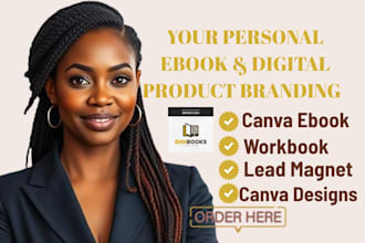 design ebook, ebook templates, ebook workbook, digital workbook design in canva