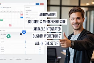 build an automation driven booking and membership site with airtable integration