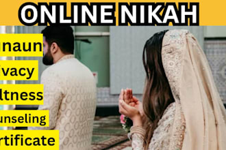offer online islamic nikah services with proper documentation