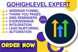 design go highlevel webinar funnel ghl webinar funnel automation ghl everwebinar
