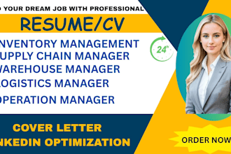 write ats transportation, logistics, warehouse supply chain, hr, business resum