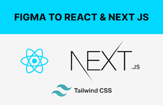 convert figma to react js,figma to next js with tailwind CSS