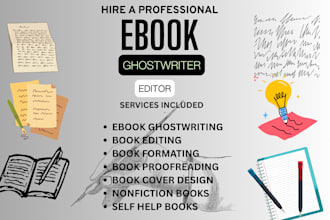 ghostwrite your memior ebook writing book editing autobiography ebook writer