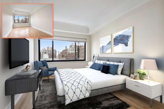 do 3d virtual home staging, realistic virtual home renovation for your listing