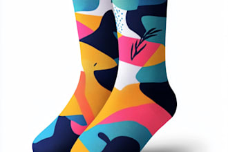 create beautiful socks design