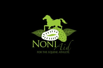 do dynamic horse animals logo for healthy botanical products