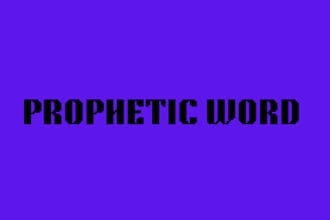 give you a prophetic and inspirational word of god