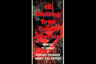 research and write true crime story youtube video script