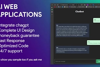develop ai app, ai saas, ai web application, ai software with chatgpt openai