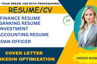 write accounting, finance, banking resume writing ats CV
