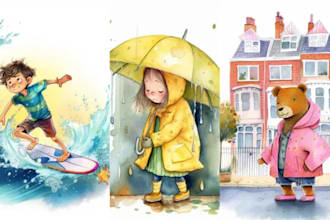 illustration children book storybook illustration children coloring book writer