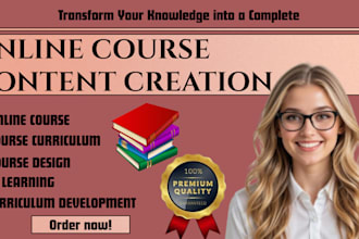 create online course content curriculum and online study guides