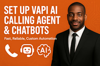 set up vapi ai calling agent ghl chatbot, retell ai voice agent, or make com