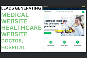 modern healthcare doctor website, medical homecare website, hospital wordpress