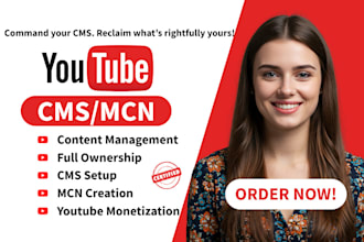 manage your youtube cms or mcn with SEO, monetization, and full ownership