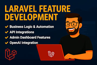 implement any laravel feature or logic you need