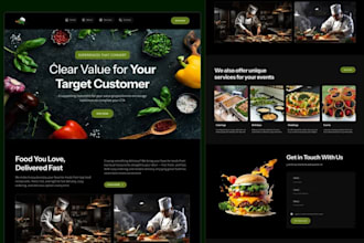 build wix food catering website, restaurant, online ordering, food truck website