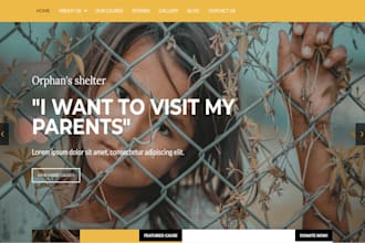 create wix non profit,ngo website donation 501c3,charity squarespace figma