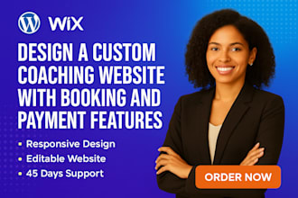 design a custom coaching website with booking and payment features