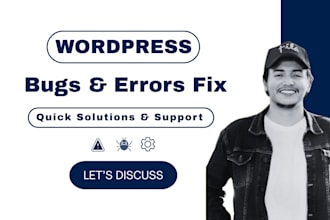 fix wordpress bugs, PHP errors, and website issues fast