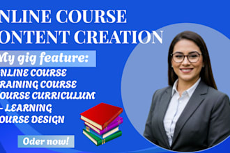 create professional online course content curriculum and elearning programs