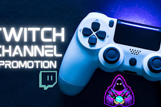 affiliate twitch live stream promotion to grow channel viewers, and partner